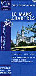 IGN Map   19 - Le Mans Chartres